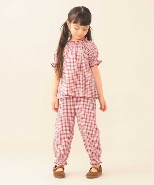 BEAMS mini(ビームスミニ)の「【WEB限定】チェック パンツ 2026SS(90~130cm)(その他パンツ・キッズ・ネイビー系/レッド系・130/120/110/100/90)」の6枚目の写真