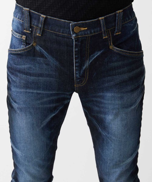MICHEL KLEIN HOMME   （ミッシェルクランオム）の「《日本製》ブルーオーシャンデニムパンツ（デニムパンツ・メンズ・ネイビー・MEDIUM/LARGE/X-LARGE）」の8枚目の写真