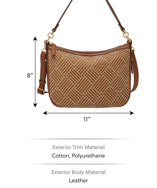FOSSIL(フォッシル)の「フォッシル 斜めがけバッグ レディース PVC/PU ブラウン スマホ収納可 ZB11199994(ショルダーバッグ・レディース・ブラウン・FREE)」の6枚目の写真