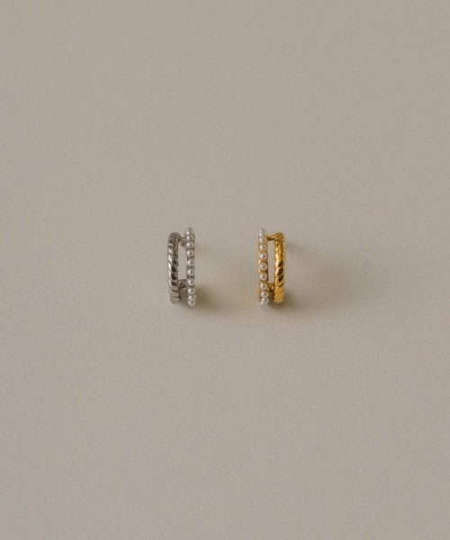 muku(ムク)の「PIERCE/TWIST PEARL(ピアス(両耳用)・レディース・シルバー/ゴールド・FREE)」の20枚目の写真