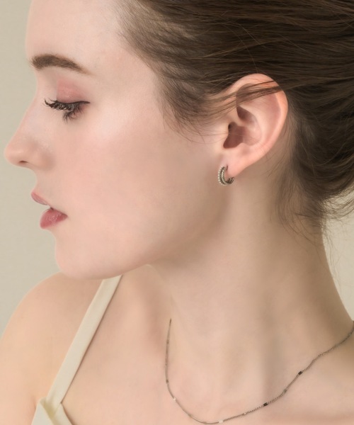muku(ムク)の「PIERCE/TWIST PEARL(ピアス(両耳用)・レディース・シルバー/ゴールド・FREE)」の16枚目の写真