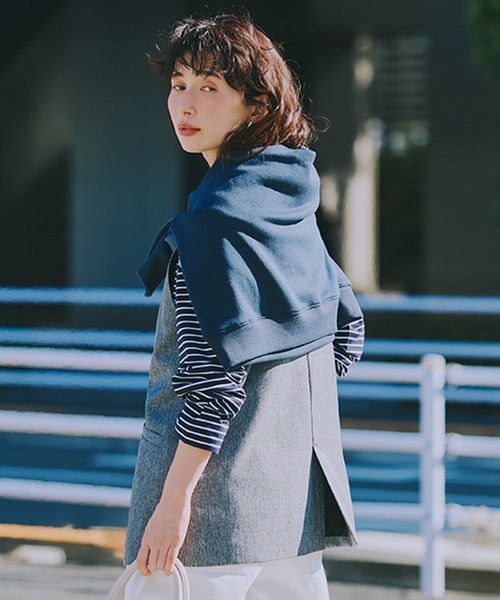 studio CLIP（スタディオクリップ）の「柔らかボーダーチュニックプルオーバー（Tシャツ/カットソー・レディース・その他1/その他2/その他3・FREE）」の17枚目の写真