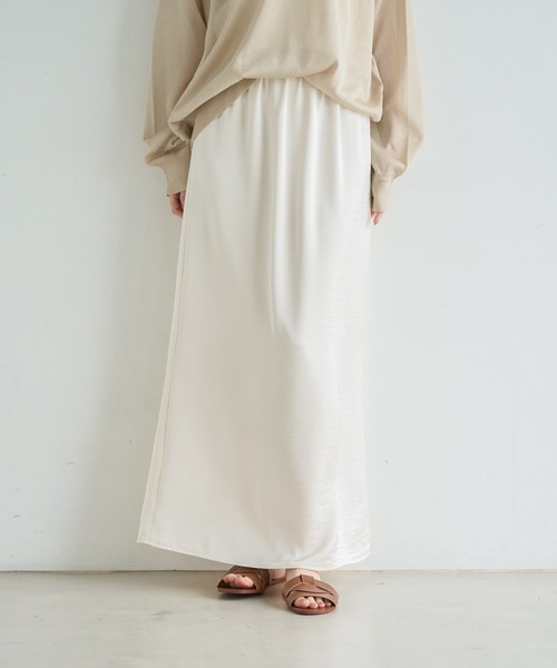meilmada(メイルマダ)の「ヴィンテージサテンスカート(スカート・レディース・アイボリー/ブラック・SMALL/MEDIUM)」の18枚目の写真