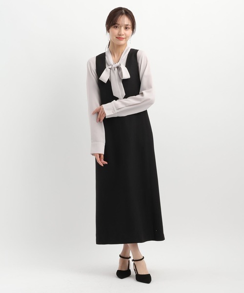 Andemiu(アンデミュウ)の「ポケツキボウタイブラウス646224(シャツ/ブラウス・レディース・オフホワイト/ライトグレー/ブルー/ネイビー・FREE)」の21枚目の写真