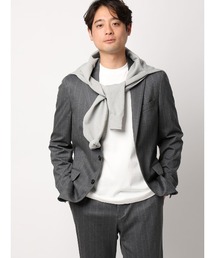 SUIT SQUARE | SMACTIVE ジャケット ウォッシャブル ストレッチ TRジャージー ストライプ(テーラードジャケット)