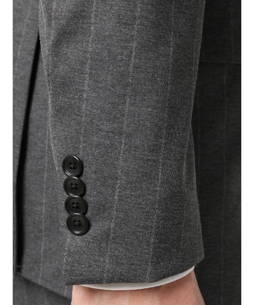 SUIT SQUARE（スーツスクエア）の「SMACTIVE ジャケット ウォッシャブル ストレッチ TRジャージー ストライプ（テーラードジャケット・メンズ・グレー/ネイビー・SS/S/M/L/LL/3L）」の14枚目の写真