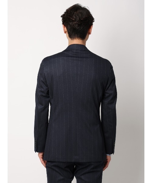 SUIT SQUARE（スーツスクエア）の「SMACTIVE ジャケット ウォッシャブル ストレッチ TRジャージー ストライプ（テーラードジャケット・メンズ・グレー/ネイビー・SS/S/M/L/LL/3L）」の19枚目の写真