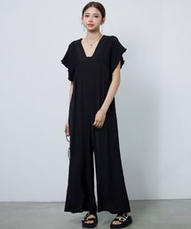 シャーリング」に該当するレディースのサロペット/オーバーオール