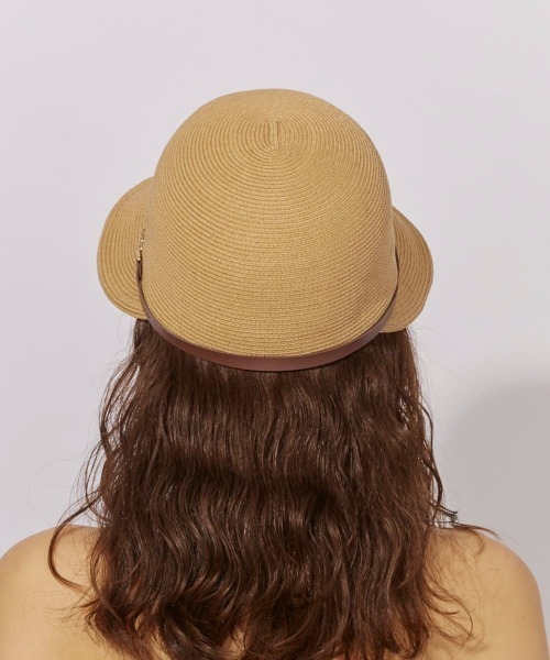Chapeau d' O(シャポードオー)の「Chapeau d' O Si_Braid Bit Wide Cap / シャポードオー(キャップ・レディース・ベージュ/ブラック/ブルー・M/57.5cm)」の9枚目の写真