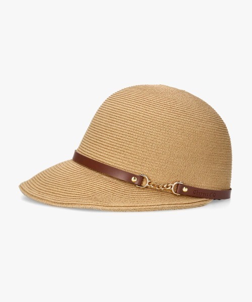 Chapeau d' O(シャポードオー)の「Chapeau d' O Si_Braid Bit Wide Cap / シャポードオー(キャップ・レディース・ベージュ/ブラック/ブルー・M/57.5cm)」の13枚目の写真