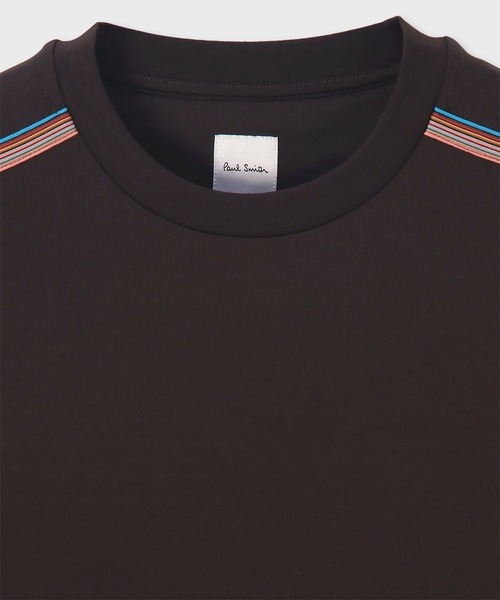 Paul Smith(ポールスミス)の「シグネチャーストライプテープ 長袖Tシャツ / 163503 049X(Tシャツ/カットソー・メンズ・ダークグレー/ホワイト・SMALL/X-LARGE/LARGE/MEDIUM)」の3枚目の写真