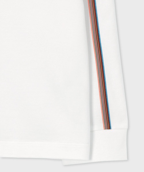 Paul Smith(ポールスミス)の「シグネチャーストライプテープ 長袖Tシャツ / 163503 049X(Tシャツ/カットソー・メンズ・ダークグレー/ホワイト・SMALL/X-LARGE/LARGE/MEDIUM)」の6枚目の写真