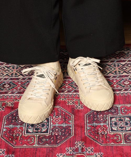 PALLADIUM（パラディウム）の「ヴィンテージ加工PALLA ACE LO SURPLUS パラエース ロー サープラス ユニセックス スニーカー（スニーカー・メンズ・サンドベージュ/ブラック・29cm/28cm/27.5cm/27cm/26.5cm/25.5cm/25cm/24.5cm/24cm/23.5cm/22.5cm）」の17枚目の写真