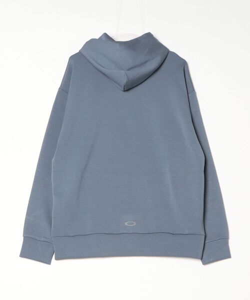 OAKLEY(オークリー)の「オークリー OAKLEY ENHANCE QD FLEECE L/S HOODY 5.0(パーカー・メンズ・ブルーグレー/スモークピンク/グレー・LL/3L/M/L)」の4枚目の写真