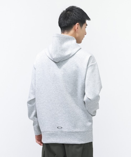 OAKLEY(オークリー)の「オークリー OAKLEY ENHANCE QD FLEECE L/S HOODY 5.0(パーカー・メンズ・ブルーグレー/スモークピンク/グレー・LL/3L/M/L)」の11枚目の写真