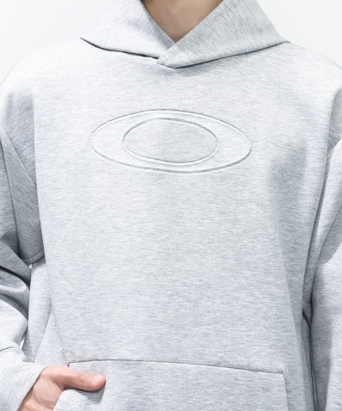 OAKLEY(オークリー)の「オークリー OAKLEY ENHANCE QD FLEECE L/S HOODY 5.0(パーカー・メンズ・ブルーグレー/スモークピンク/グレー・LL/3L/M/L)」の13枚目の写真