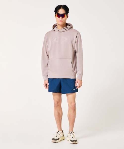 OAKLEY(オークリー)の「オークリー OAKLEY ENHANCE QD FLEECE L/S HOODY 5.0(パーカー・メンズ・ブルーグレー/スモークピンク/グレー・LL/3L/M/L)」の7枚目の写真