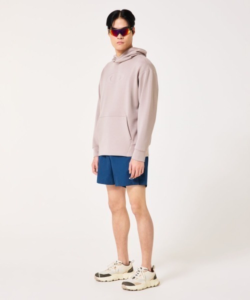 OAKLEY(オークリー)の「オークリー OAKLEY ENHANCE QD FLEECE L/S HOODY 5.0(パーカー・メンズ・ブルーグレー/スモークピンク/グレー・LL/3L/M/L)」の8枚目の写真