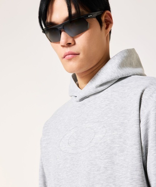 OAKLEY(オークリー)の「オークリー OAKLEY ENHANCE QD FLEECE L/S HOODY 5.0(パーカー・メンズ・ブルーグレー/スモークピンク/グレー・LL/3L/M/L)」の21枚目の写真