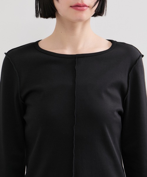 le cercle ADAM ET ROPE'(ルセルクルアダムエロペ)の「配色シアートップス(Tシャツ/カットソー・レディース・グリーン系その他2/ブラック系その他・FREE)」の12枚目の写真