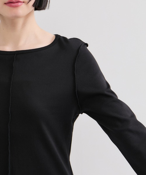 le cercle ADAM ET ROPE'(ルセルクルアダムエロペ)の「配色シアートップス(Tシャツ/カットソー・レディース・グリーン系その他2/ブラック系その他・FREE)」の13枚目の写真
