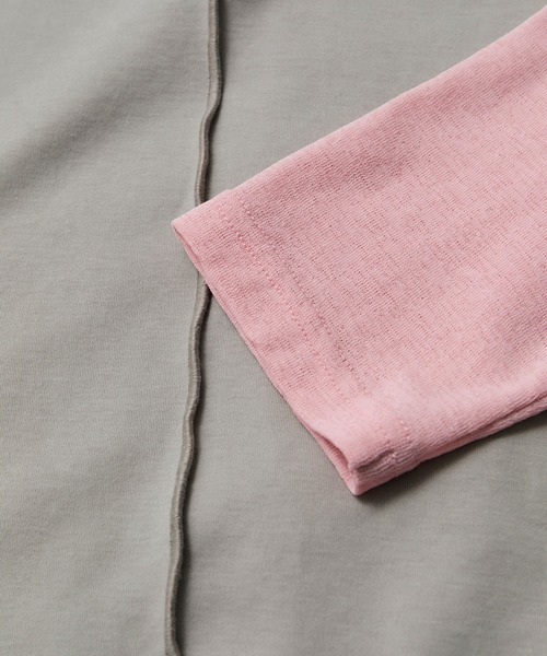 le cercle ADAM ET ROPE'(ルセルクルアダムエロペ)の「配色シアートップス(Tシャツ/カットソー・レディース・グリーン系その他2/ブラック系その他・FREE)」の17枚目の写真