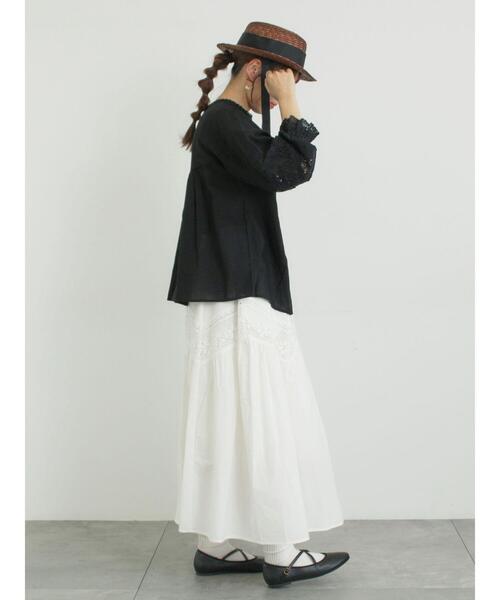 SamansaMos2 柄アソートティアードレーススカート Samansa Mos2｜柄アソートティアードレーススカート | Rakuten Fashion