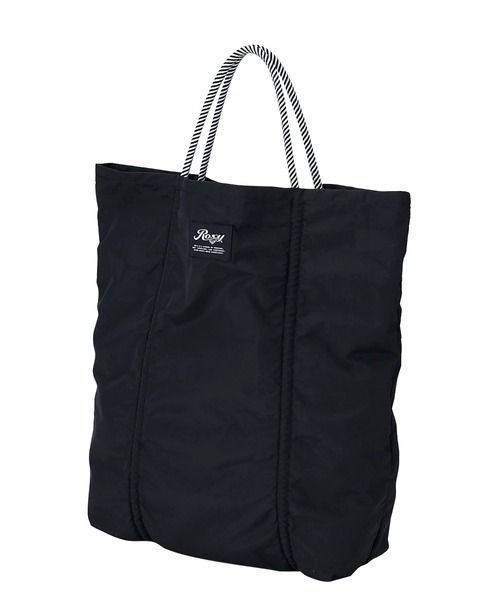 ROXY(ロキシー)の「ROXY ウィメンズ COASTY DAYS TOTE トートバッグ 【2026年春夏モデル】/ロキシードローコード付きナイロンバッグ(トートバッグ・レディース・ブラック/ベージュ/ミント・FREE)」の4枚目の写真