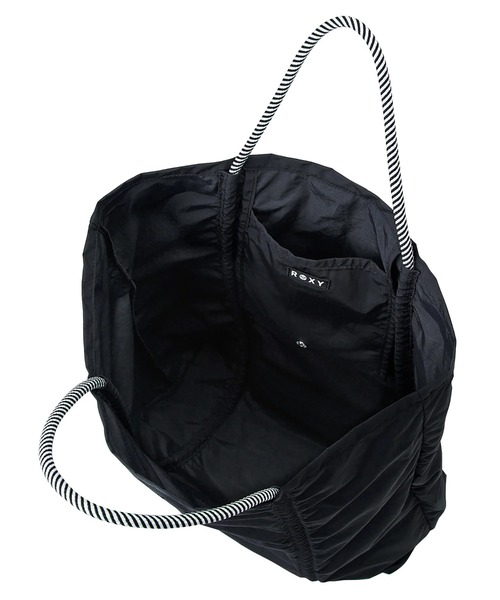 ROXY(ロキシー)の「ROXY ウィメンズ COASTY DAYS TOTE トートバッグ 【2026年春夏モデル】/ロキシードローコード付きナイロンバッグ(トートバッグ・レディース・ブラック/ベージュ/ミント・FREE)」の8枚目の写真