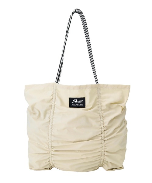 ROXY(ロキシー)の「ROXY ウィメンズ COASTY DAYS TOTE トートバッグ 【2026年春夏モデル】/ロキシードローコード付きナイロンバッグ(トートバッグ・レディース・ブラック/ベージュ/ミント・FREE)」の13枚目の写真