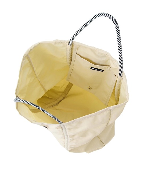 ROXY(ロキシー)の「ROXY ウィメンズ COASTY DAYS TOTE トートバッグ 【2026年春夏モデル】/ロキシードローコード付きナイロンバッグ(トートバッグ・レディース・ブラック/ベージュ/ミント・FREE)」の15枚目の写真