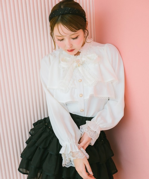 セール】2段ティアードブラウス（シャツ/ブラウス）｜couture BY