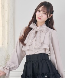 チュール」に該当するトップス（ピンク/桃色系・フリル）ファッション