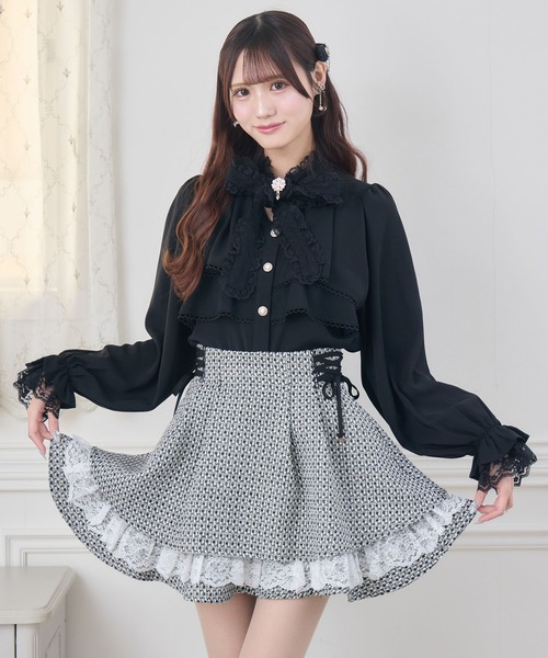 couture BY ROJITA(クチュールバイロジータ)の「2段ティアードブラウス(シャツ/ブラウス・レディース・ホワイト/ブラック/ピンク・FREE)」の19枚目の写真