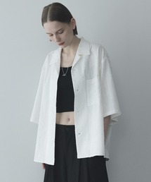 remer（リメール）の「remer 26春夏新作 / loose jacquard open collar shirt / ルーズジャガードオープンカラーシャツ（シャツ/ブラウス）」