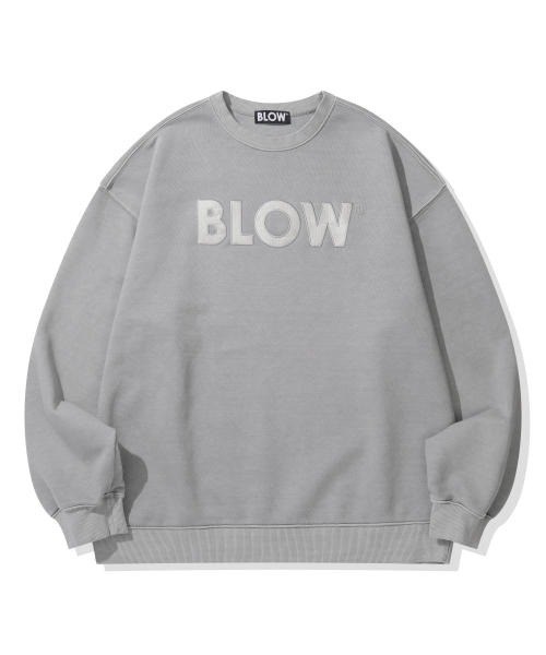 BLOW(ブロウ)の「ピグメントグレー刺繍スウェットシャツ(スウェット・メンズ・その他・FREE)」の2枚目の写真