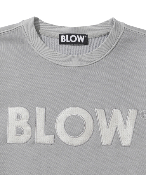 BLOW(ブロウ)の「ピグメントグレー刺繍スウェットシャツ(スウェット・メンズ・その他・FREE)」の4枚目の写真
