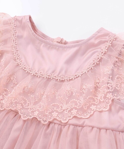 SLAP SLIP（スラップスリップ）の「【スラプリ】チュール刺しゅうジャンパースカート(90~130cm)（ワンピース・キッズ・ブルー/ピンク・100cm/90cm/110cm/120cm/130cm）」の10枚目の写真