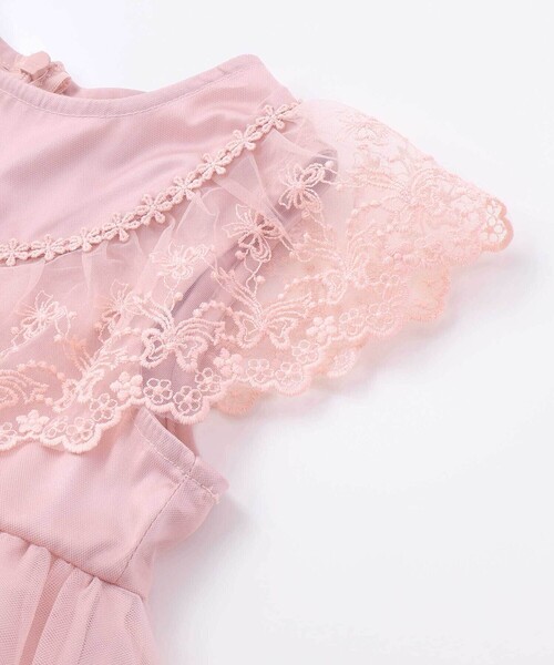 SLAP SLIP（スラップスリップ）の「【スラプリ】チュール刺しゅうジャンパースカート(90~130cm)（ワンピース・キッズ・ブルー/ピンク・100cm/90cm/110cm/120cm/130cm）」の11枚目の写真