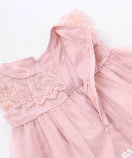 SLAP SLIP（スラップスリップ）の「【スラプリ】チュール刺しゅうジャンパースカート(90~130cm)（ワンピース・キッズ・ブルー/ピンク・100cm/90cm/110cm/120cm/130cm）」の13枚目の写真