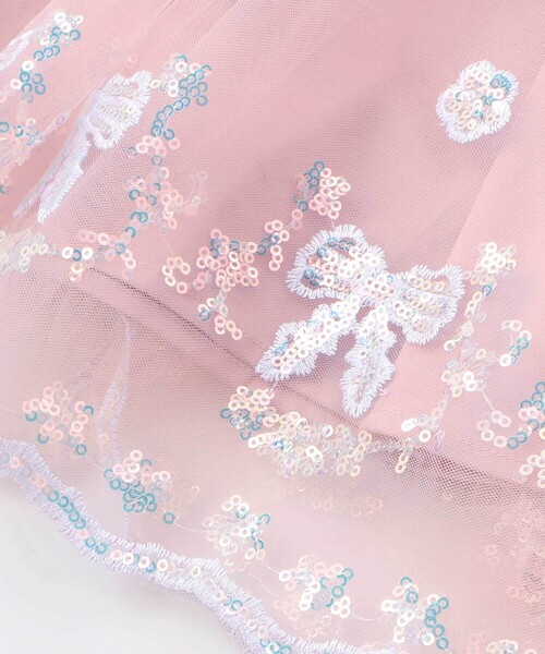 SLAP SLIP（スラップスリップ）の「【スラプリ】チュール刺しゅうジャンパースカート(90~130cm)（ワンピース・キッズ・ブルー/ピンク・100cm/90cm/110cm/120cm/130cm）」の15枚目の写真