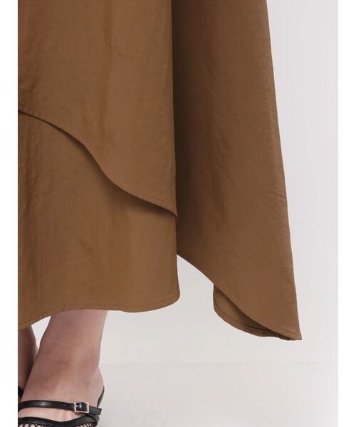 LAGUNAMOON（ラグナムーン）の「フレアティアードスカート（スカート・レディース・アイボリー/ブラウン・MEDIUM/SMALL）」の13枚目の写真