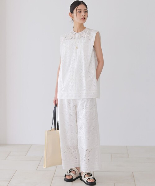 組曲(クミキョク)の「エンブロイダリーレース パンツ(その他パンツ・レディース・ブラック系・7/6)」の11枚目の写真