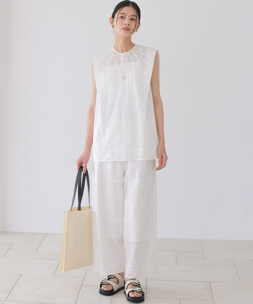 組曲(クミキョク)の「エンブロイダリーレース パンツ(その他パンツ・レディース・ブラック系・7/6)」の12枚目の写真