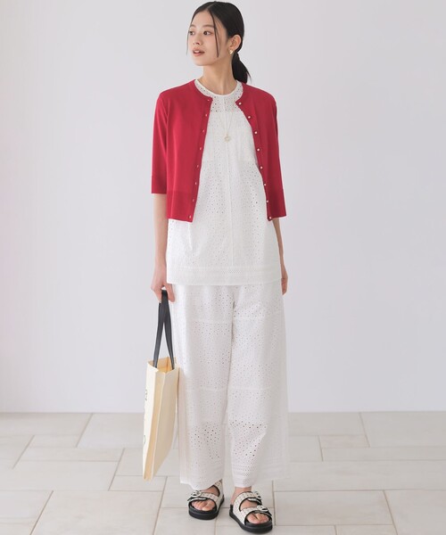 組曲(クミキョク)の「エンブロイダリーレース パンツ(その他パンツ・レディース・ブラック系・7/6)」の14枚目の写真