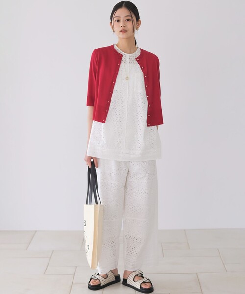 組曲(クミキョク)の「エンブロイダリーレース パンツ(その他パンツ・レディース・ブラック系・7/6)」の15枚目の写真