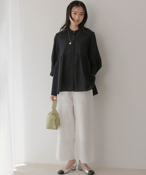 組曲(クミキョク)の「エンブロイダリーレース パンツ(その他パンツ・レディース・ブラック系・7/6)」の19枚目の写真