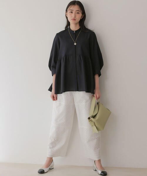 組曲(クミキョク)の「エンブロイダリーレース パンツ(その他パンツ・レディース・ブラック系・7/6)」の20枚目の写真