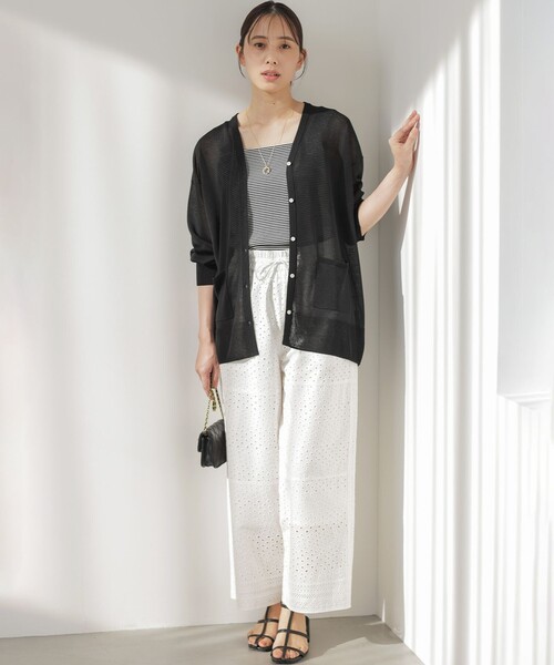 組曲(クミキョク)の「エンブロイダリーレース パンツ(その他パンツ・レディース・ブラック系・7/6)」の22枚目の写真