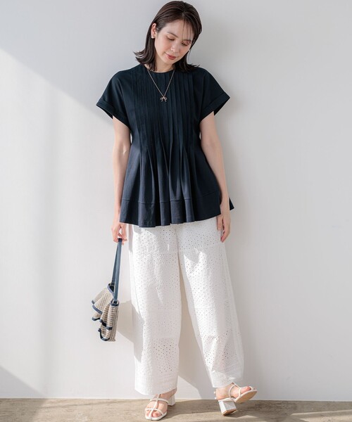 組曲(クミキョク)の「エンブロイダリーレース パンツ(その他パンツ・レディース・ブラック系・7/6)」の8枚目の写真